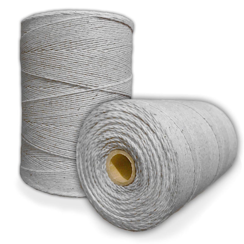 Paper Farm Durable Loom Warp Thread (Gray), 8/4 Warp Yarn (800 Yards), Perfect for Weaving: Carpet, Tapestry, Rug, Blanket or Pattern - Warping Thread for Any Loom - Image 1